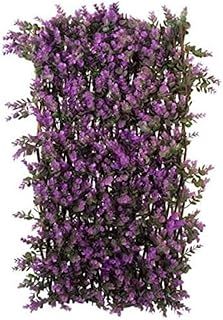 Garden Mile Various Topiary Violet Leaves Artificial Leaf Trellis Spring and Summer Creeping Garden Decoration Faux Climbing Ivy Plants Vines (Vivid Violet Trellis, 180 x 60cm)
