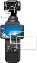 ULBTER Lens Screen Protector for DJI Osmo Pocket 3 [2+2Pack] Tempered Glass Cover 0.3mm 9H Hardness Anti-Scrach Anti-Bubble