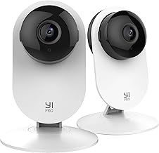 YI Pro 2K Indoor Camera, 2.4GHz WiFi IP Cameras House Security, Night Vision, Motion Detection, Real-Time Alert, 2-Way Audio, Work with Alexa, 2 Packs