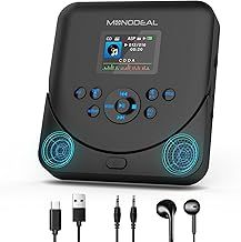 Monodeal CD Player Portable with TFT Display, 2024 Portable CD Player with Bluetooth, Personal CD Player for Car, Rechargeable CD Player with Speakers, Anti-Skip CD Player with Headphones