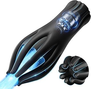 Male Masturbator Sex Toys for Men, Powerful Elongated Compact Penile 360 Training Wrap with 10 Vibrating Modes - Anal Penis Vibrator for Men, Adult Penis Stimulation Toys4mens UK Stroker, Fleshliglt
