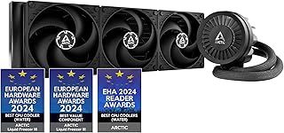 ARCTIC Liquid Freezer III 360 - Water Cooling PC, All-in-One CPU AIO Water Cooler, Intel & AMD compatible, efficient PWM-controlled pump, fan: 200-1800 rpm,LGA1851 and LGA1700 Contact Frame - Black