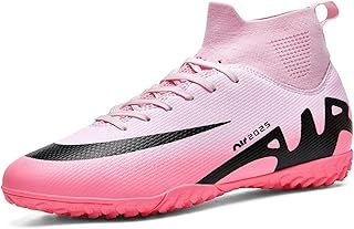 Mens Football Shoes High Top Spikes Youth Outdoor Training Football Shoes Professional Athletic Sports Shoes Turf Trainers