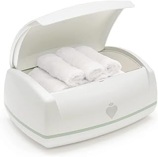 Prince Lionheart ‎Cotton Warmies Wipes Warmer, Includes 1 Ever-Fresh Pillow and 4 Warmies Cloth Wipes