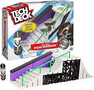 Tech Deck Nyjah Skatepark X-Connect Park Creator, Massive Customizable Skatepark Ramp Set with Exclusive Fingerboard, Kids Toy for Ages 6 and up, 6060504