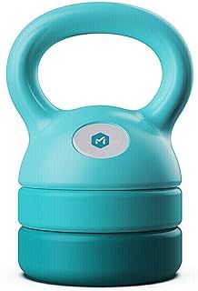 YANZHI Adjustable Kettlebell 5-12lbs, Blue, Cast Iron, Great for Women/Men Training Fitness, Full-Body Workout and Strength Training