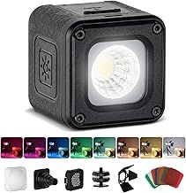 LED Video Light, SMALLRIG Mini Cube Light for Macro Photography,Rainproof Light Kit with 8 Color Filters, Small Photography Light 5600K CRI95 for GoPro, for DJI, Smartphones, Cameras, RM01-3405