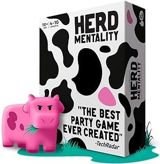 Herd Mentality Board Game: Udderly Hilarious Family Game | Easy Setup & Play | Loved By Millions | Perfect for 4-20 Players | Best Christmas Board Game