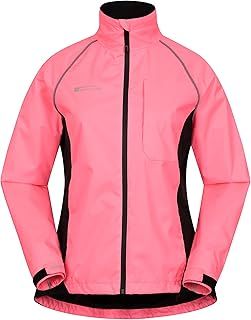Mountain Warehouse Adrenaline Womens Waterproof Jacket - Breathable Ladies Coat, Taped Seams, Reflective Trims Rain Jacket - For Spring Summer, Cycling, Running