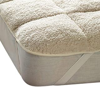 "Sherpa" DEEP PILE Double Size, Teddy Bear Fleece Fleecy Underblanket Mattress Topper Protector Under Blanket / Fully Reversible