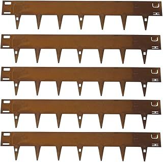 Lawn Edging | Flexible Decorative Steel Edging Garden Border Edging Lawn Edging Strip Garden Border with a 100mm face height (Corten)