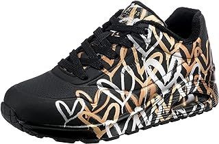 Skechers Women's Uno-Metallic Love Sneaker