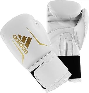 Adidas Speed 50 Boxing Gloves for Men, Women & Kids Intermediate Level PU Training Gloves Perfect for Fitness Classes, Boxing Bag Workouts, and Sparring