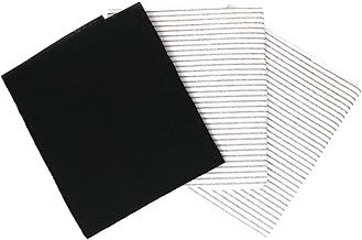 Grease and Carbon Cooker Hood Filters, Pack of 3, Cut to Size, Vent Filters for All Cooker Hoods & Extractor Fans, Universal Cooker Hood Fan Filters, Kitchen Extractor