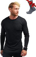 Merino.tech Merino Wool Base Layer Men - 100% Merino Wool Long Sleeve Thermal Shirts Lightweight, Midweight, Heavyweight