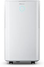 Pro Breeze® OmniDry 12L/Day Dehumidifier with Automatic Humidity Sensor & Display, 24Hr Timer, Laundry Drying, Continuous Drainage (White, 12 Litre)