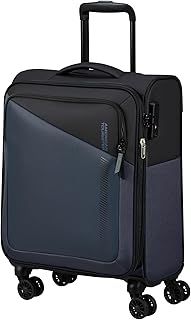 American Tourister Daring Dash - Spinner L, Expandable Case, 77 cm, 107/117 L, Black/Gray (Black/Grey)