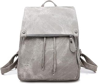 Everfunny Women Backpack Waterproof Anti-theft Lightweight PU Fashion Leather Nylon School Shoulder Bag Travel Cute Backpack Girls Ladies
