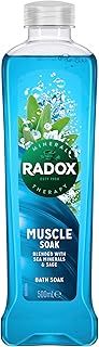Radox Mineral Therapy Muscle Soak Bath Soak uniquely blended with minerals, herbs & a soothing thyme fragrance for a restorative bubble bath 500 ml