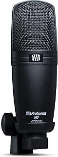 PreSonus M7 Cardioid Condenser Microphone for Recording, Podcasting and Streaming with Mount, XLR cable, Carrying Case