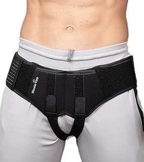 Wonder Care Inguinal Hernia Support Belt Groin Truss Brace Post Surgery Hernia Pain Relief, Two Compression Pressure Foam Pads,Adjustable Elastic straps Medium