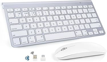 Bluetooth Keyboard and Mouse Combo for Mac QWERTY Quiet Wireless Keyboard Mouse compatible with all Apple MacBook Air Pro iMac iPad (2th Gen.)