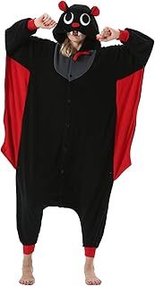 ULEEMARK Women's Adult Pajamas Unisex Animal Onesies Novelty Pyjamas Nightwear Halloween Homewear OnePiece Cosplay Costume Loungewear