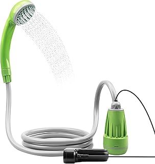 LIBERRWAY Portable Shower Camping Travel Shower Outdoor with 3-Year Warranty, Rechargeable Battery Dag Shower head Hose USB Cable Water Pump for Bike Car Washing Pet Cleaning Garden Watering
