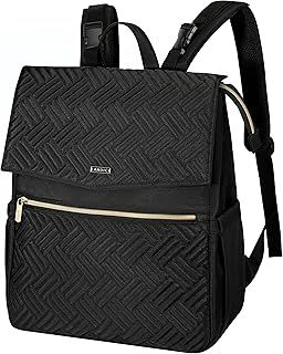 LANDICI Baby Changing Bag Backpack, Multifunction Nappy Change Back Pack Stylish Baby Travel Diaper Bags with Changing Mat, Stroller Straps for Mum Dad Boy Girls, Apricot
