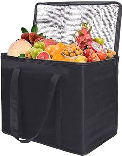 Large Cool Box, 30L Thermal Food Delivery Bag, Insulated Picnic Lunch Box, Cooling Food Bag for Camping BBQ Shopping Fishing Family