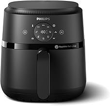Airfryer 2000 series 4.2L - 1500W Power, RapidAir technology, Digital touchscreen, 13 cooking options, 9 preset functions, Up to 90% less fat, Black (NA229/09)