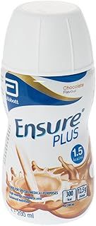 Ensure Plus milkshake style nutritional supplement drink, chocolate flavour, contains protein, vitamins and minerals 24 x 200ml
