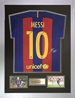 FRAME FOR SIGNED SHIRT SILVER FRAME DOUBLE BLACK MOUNT WITH PHOTO HOLE *FREE PERSONALISED PLAQUE*