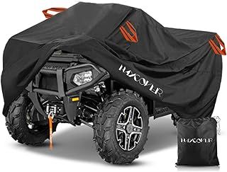 HAYCOVER ATV Cover Waterproof Heavy Duty 210D Oxford Large Quad Bike Cover for Vehicle, Scooter, Motorcycle Outdoor Storage Dust Rain UV Protection 210L*120W*115H CM