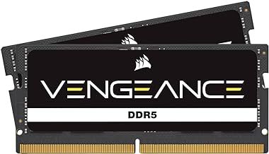 CORSAIR VENGEANCE SODIMM DDR5 RAM 32GB (2x16GB) 4800MHz CL40 Intel XMP iCUE Compatible Computer Memory - Black (CMSX32GX5M2A4800C40)
