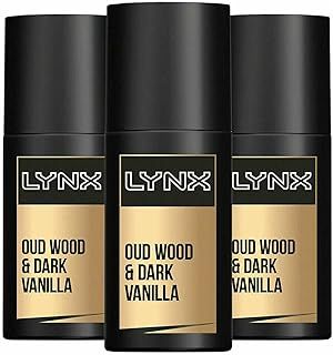 3 Bottles of Lynx Daily Fragrance Signature Oud Wood & Vanilla Precision Pump Spray 100 ml