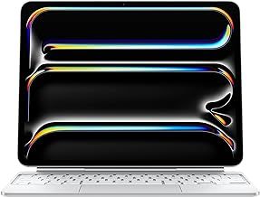 Apple iPad Magic Keyboard Case for iPad Pro 13-inch (M4), Great Typing Experience, Built-in Trackpad, Function Row, British English - White ​​​​​​​