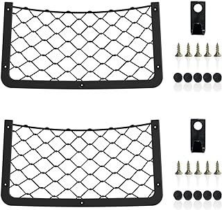 ChangWanna Storage Nets for Campervans - 2 Pcs Elastic Mesh Van Storage Nets Pocket Holder, Van Motorhome Caravan Boat Car Storage Solutions Ideas Accessories for Storing Phone/Water Bottle/Toiletry