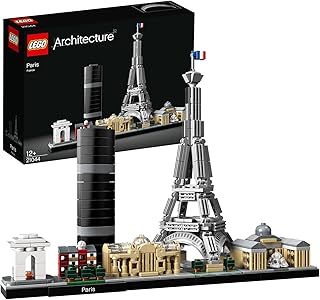 LEGO Architecture Paris Model Building Set for Adults with Eiffel Tower and The Louvre Model, Skyline Collection, Office Home Décor, Collectible Gift Idea for Women, Men, Her or Him 21044
