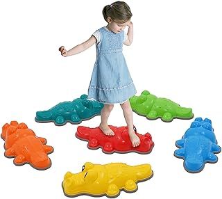 Balance Stones for Children,Stackable Balance Training,Obstacle Courses Indoor Outdoor Sensory Play for Toddlers Gift for Boys & Girls Ages 3+ (Classic Color)