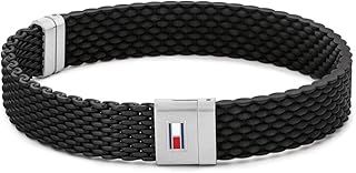 Tommy Hilfiger Jewelry Men's Silicone Bracelet with the Iconic Flag - 2790240S