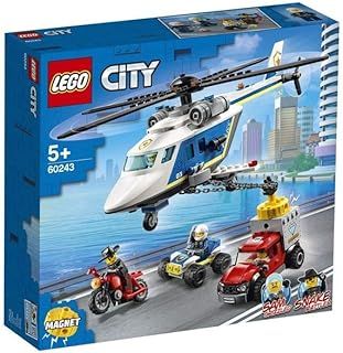 LEGO City Police Helicopter Chase 60243 Police Playset, LEGO Building Sets for Kids, New 2020 (212 Pieces)
