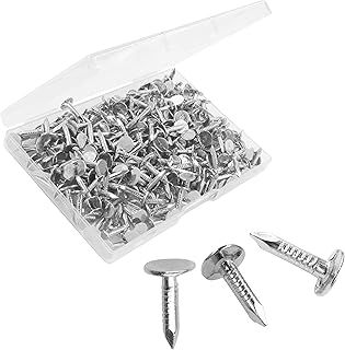 OMOTOOL Steel Roofing Felt Nails (280pcs) 15mm 257 Grams Roofing Felt Pins Countersunk Head Felt Nails Suit for Shed Roof Roofing Felt Slate Boards,Broad Head Pins