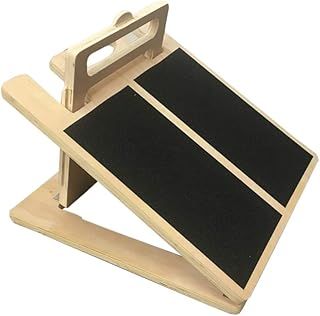 FXR Sports WOODEN SLANT BOARD CALF STRETCH ADJUSTABLE INCLINE BOARD