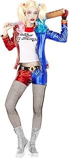 Funidelia Official Harley Quinn Costume - Suicide Squad for Women, Size XS, Superheroes, DC Comics - Costume for adults for parties, Carnival and Halloween