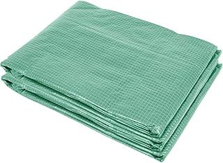 Outsunny 6 x 3 x 2m Greenhouse Replacement Cover ONLY Winter Garden Plant PE Cover for Tunnel Walk-in Greenhouse with Roll-up Windows Door Outdoor, Green
