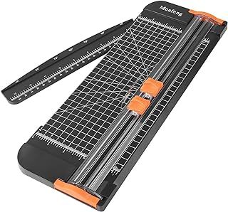 A4 Paper Cutter 12 Inch Craft Paper Trimmer with Automatic Security Safeguard and Side Ruler, Black Photo Cutter Trimmer Guillotine Scrapbooking Tool for Handcraft Project, Label, Greeting Card