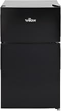 Willow WB50UCFF 86L Under Counter Fridge Freezer with 4* Freezer Rating, Adjustable Thermostat, Low Noise Level, 2 Years Warranty - Black