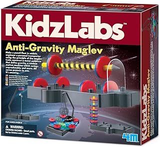 4M KidzLabs Anti Gravity Magnetic Levitation Kit | Make a Pencil Float in Mid Air | Engineer Personal Transportation | Gravity Defying Sculptures | Motion Machine & More | Kids 8+