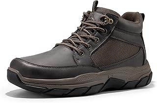 NORTIV 8 Men's Walking Boots Lightweight Breathable Durable Leather Upper Fashion Casual Chukka Ankle Boots Outdoors Hiking & Trekking Footwear